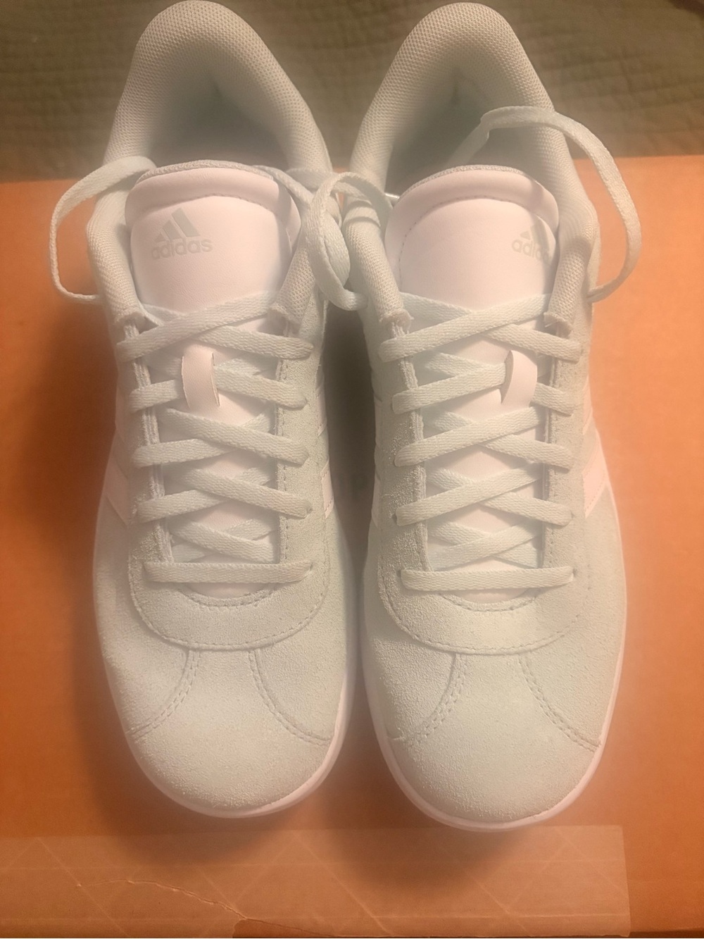Adidas VL Courts Seafoam Green Suede 7.5W 6.5Youth